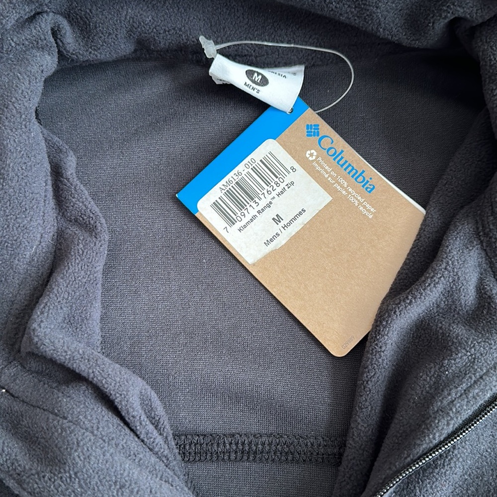 NWT Columbia fleece quarter zip pull over - Picture 3 of 3